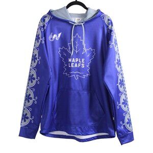 6N Sporting Apparel Blue Maple Leaf Hoodie